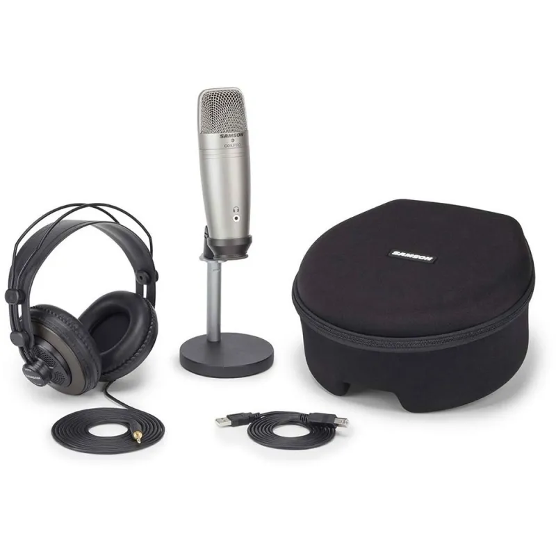 Non Perdere Samson C01U Pro Podcasting Pack - Pack con microfono USB a condensatore e accessori