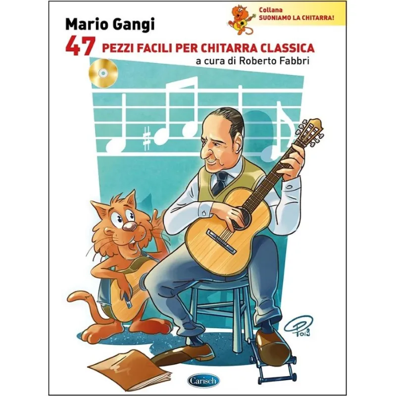 47 pezzi facili per chitarra classica Libro + CD Saldi