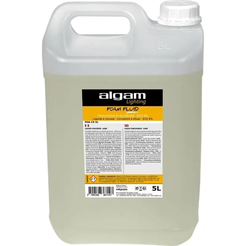 Non Perdere Algam Light FOA-CE-5L Liquido Schiumogeno Concentrato ECO 4% 5L