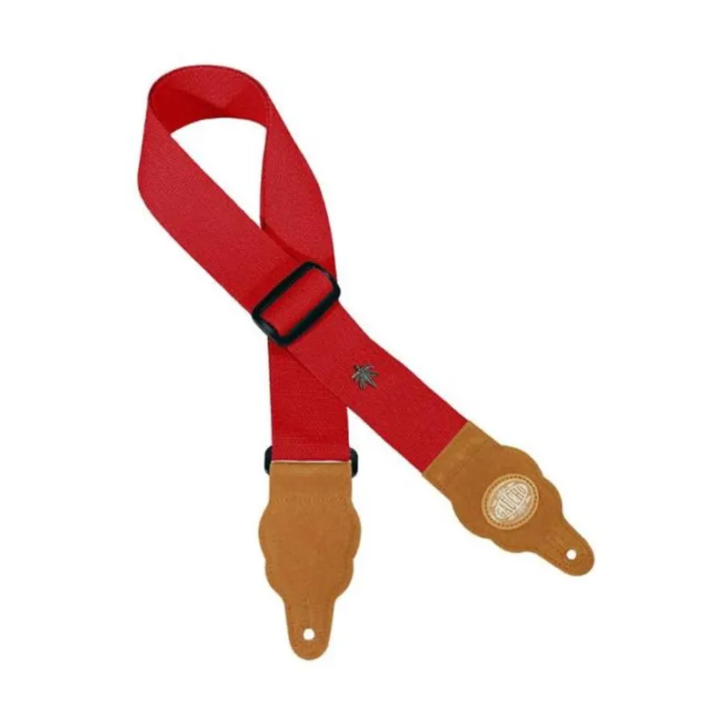 Super Prezzo GAUCHO GST-100-RD tracolla chitarra canapa gaucho rossa