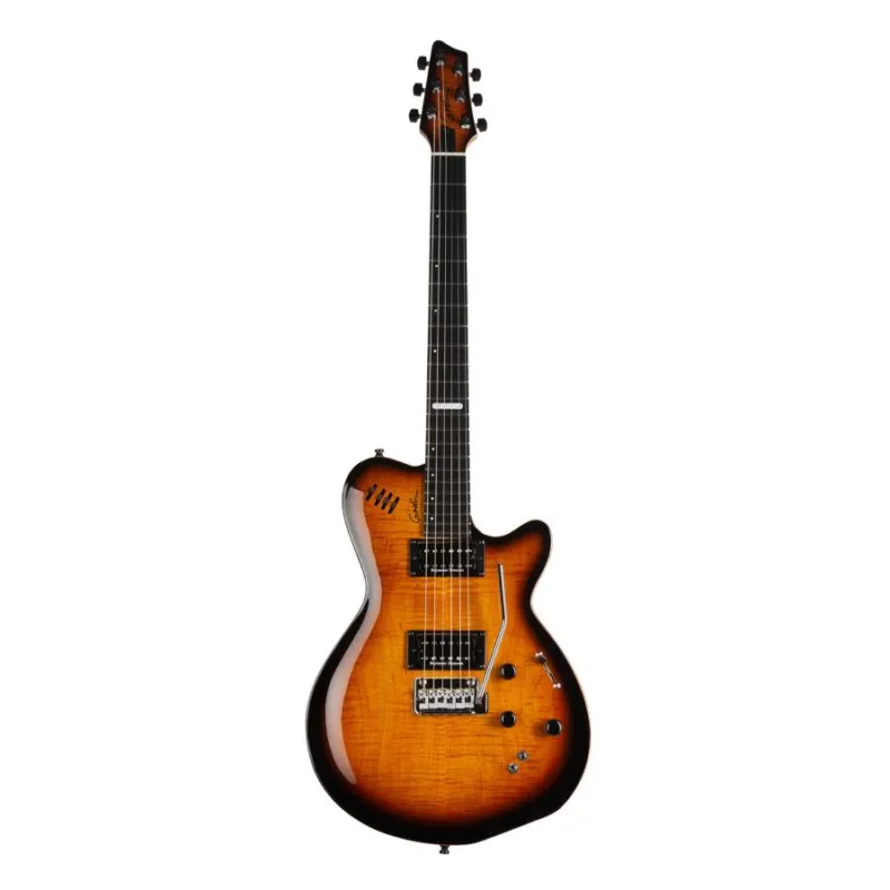 Godin Electric LGXT Synth Access 3 Voice Cognac Burst Flame Scelto Dai Clienti