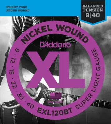 Novità D‘addario Exl120bt Nickel Wound Balanced Tension Super Light 09-40