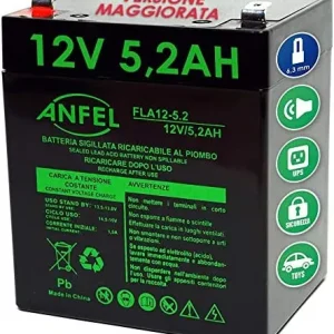 Miglior Prezzo Anfel Fla12-5.2 12V/5,2AH - Smpalma.it - Scopri Ora