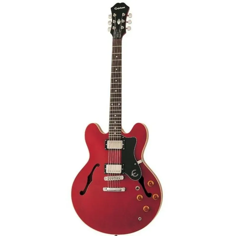 Epiphone The Dot Cherry Red - Chitarra semiacustica con corpo semi-hollow Sconto
