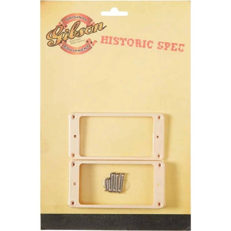 Prezzo Basso Gibson PRPR-035 Historic Pickup Rings - Coppia cornici humbucker crema
