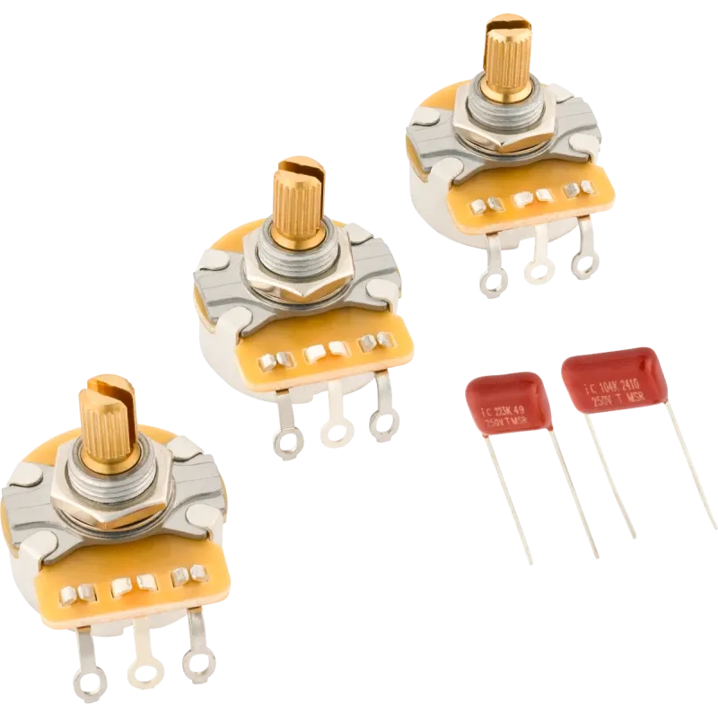 Fender 250K SPLIT SHAFT POT KIT STRAT 3 PK - Set di Potenziometri Nuova Collezione