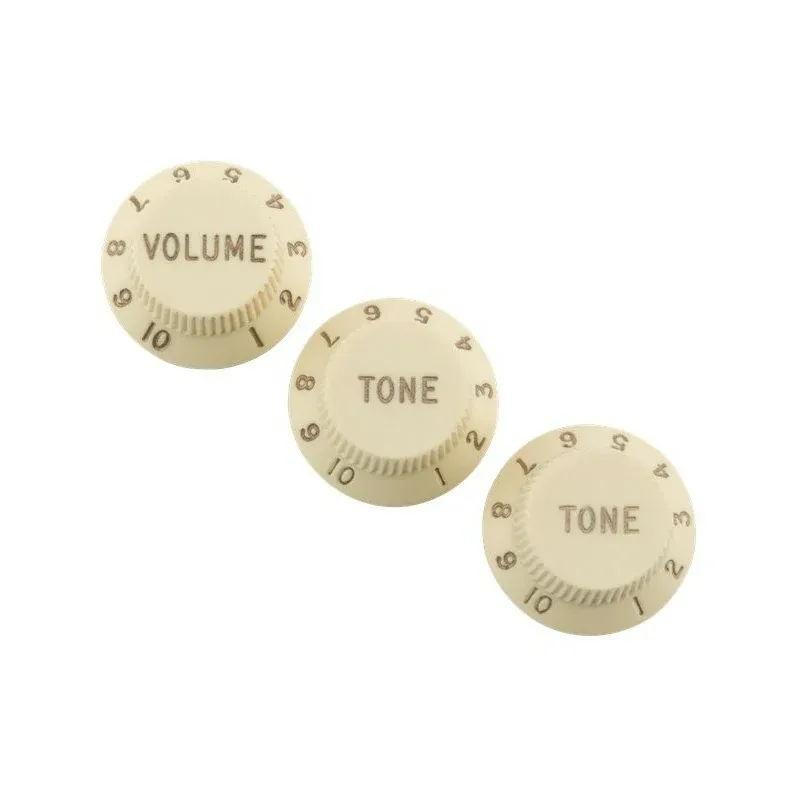 Ultimissimo Modello Fender Road Worn Strat Knobs Aged White - Set manopole potenziometri