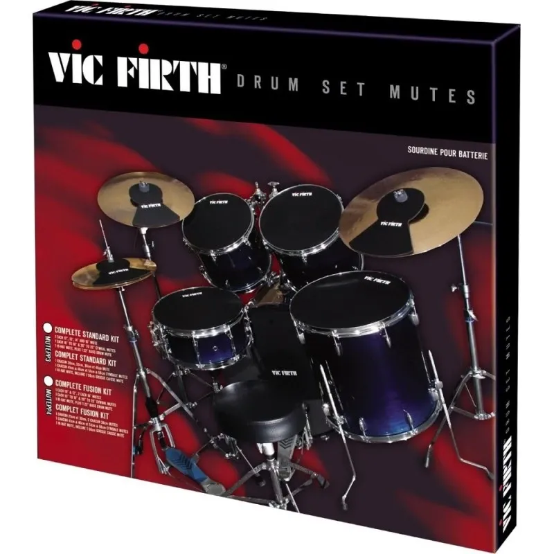 Vic Firth Mute-PP3 - Set di silenziatori per batteria Ultima Occasione