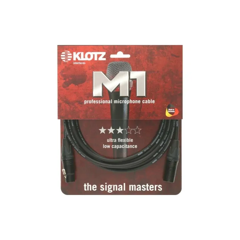 Occasione Imperdibile KLOTZ M1FM1N0500 Microphone Cable - Cavo per microfono da 5 metri