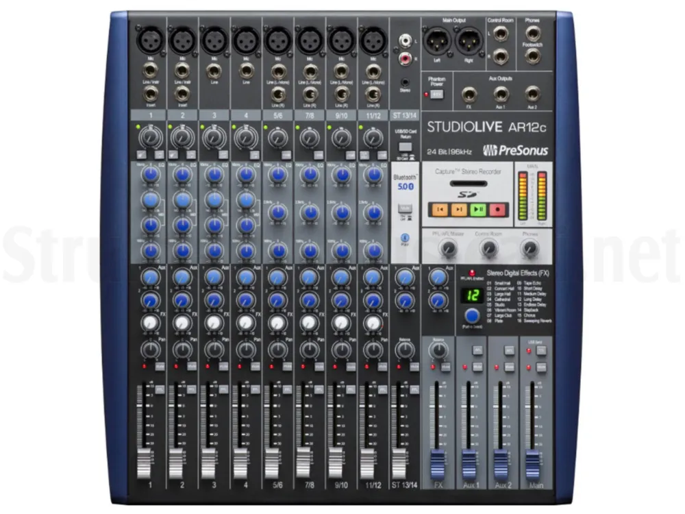 PRESONUS StudioLive AR12c + Fender Studio Pro Offerta Limitata