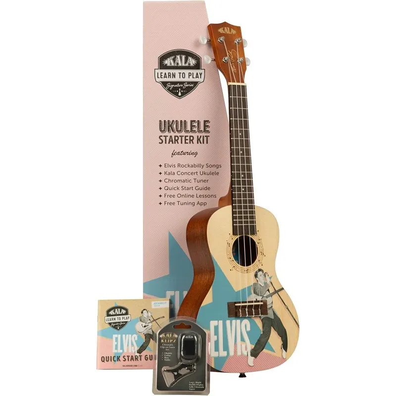 KALA LTP-C-ERB UKULELE CONCERT ELVIS - ROCKABILLY STARTER KIT Acquista Ora