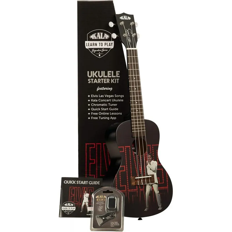 Solo Oggi KALA LTP-C-ELV UKULELE CONCERT ELVIS - VIVA LAS VEGAS STARTER KIT