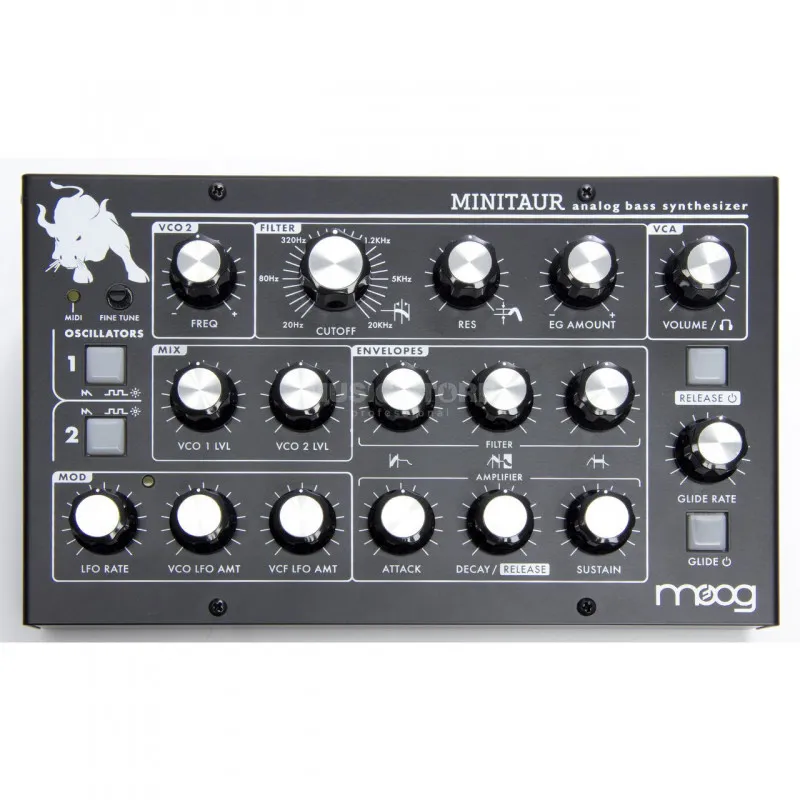 Spedito Oggi MOOG MINITAUR ANALOG SYNTHESIZER DESK MODUL