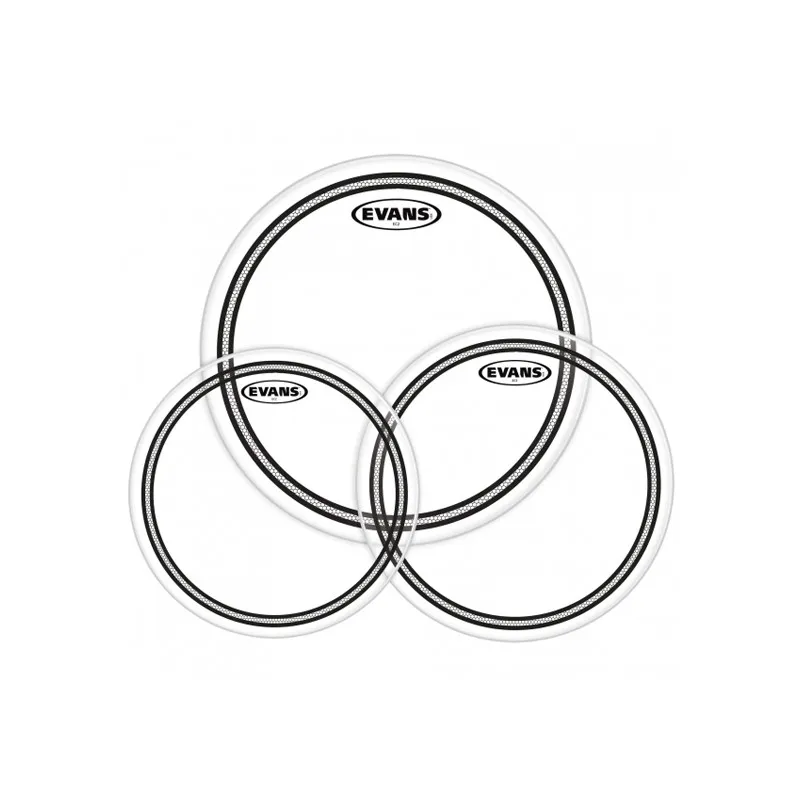 EVANS ETP-EC2SCLR-S KIT EC2 CLEAR 12", 13", 16" Economico