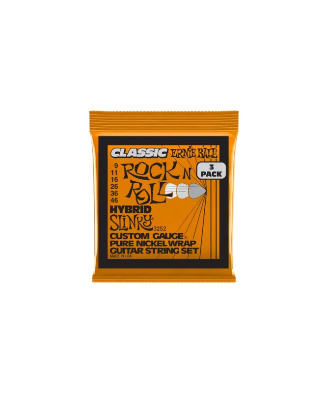 Occasione Imperdibile ERNIE BALL 3252 HYBRID SLILKYCLASSIC RNR PK 9 46