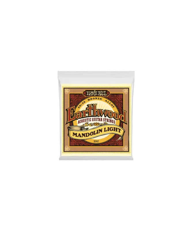ERNIE BALL 2067 EARTHWOOD MANDOLIN LIGHT TERMINATE AD ANELLO BRONZO 80/20 Pagamento Sicuro