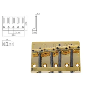 Boston BB-204-G Ponte attaccacorde per basso Jocker Nuova Collezione