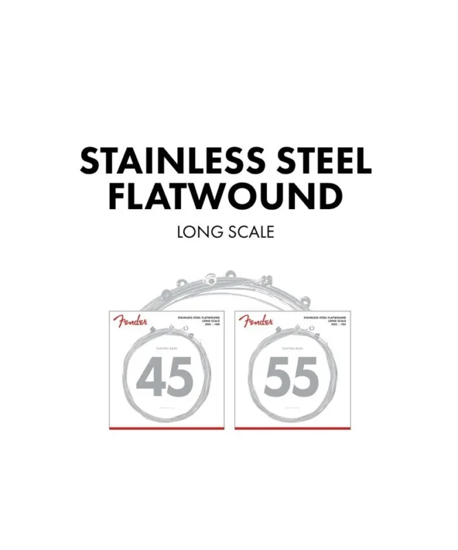 FENDER MUTA STAINLESS 9050‘S FLATWOUND BASS STRINGS Ordina Subito