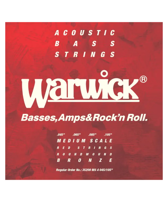 WARWICK ACOUSTIC BASS STRINGS 4 45-105 Novità