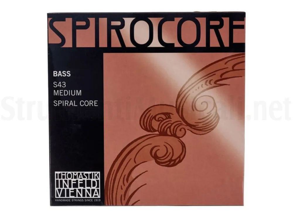 Super Prezzo THOMASTIK S43 Spirocore Solist Double Bass 4/4 Set Medium