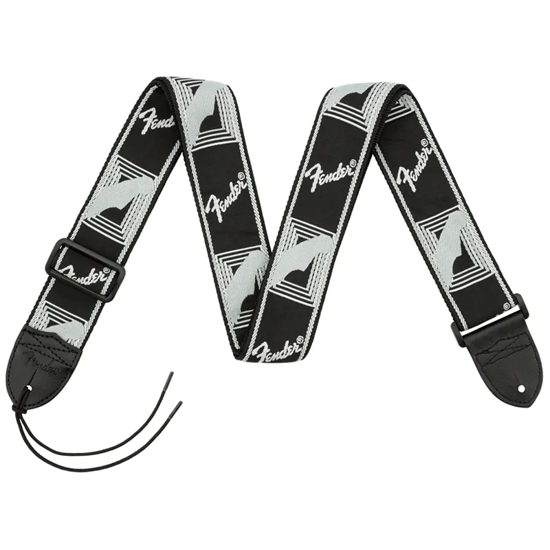 Fender Monogrammed Straps Black/Light Grey/Dark Grey Novità