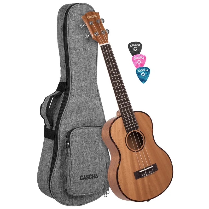 Compra Online Cascha HH-2048 Tenor Ukulele Mahogany (incl. Bag padded, 3 Picks)
