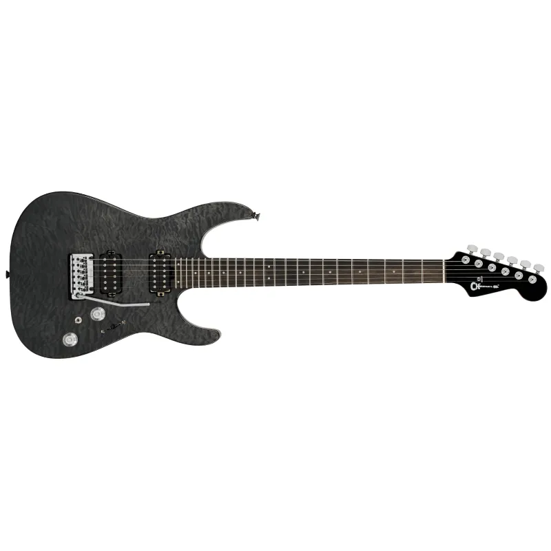 Charvel Pro-Mod Plus DK24 HH 2PT EB QM, Ebony Fingerboard - Midnight Ocean Promo Stagionale
