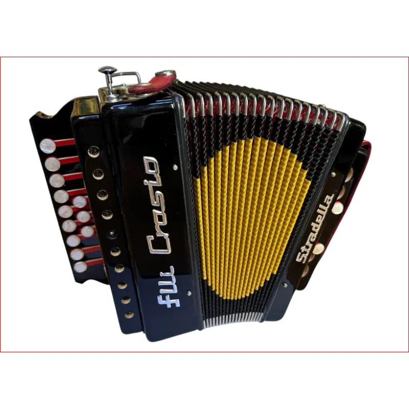 CROSIO FISARMONICA DIATONICA LEGNO 2 BASSI 12 TASTI - organetto Promozione Esclusiva
