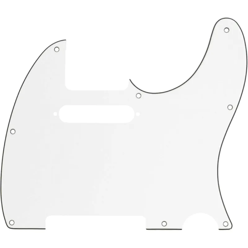 Fender 8-Hole Mount Multi-Ply Telecaster Pickguards Parchment Backplates Professionale