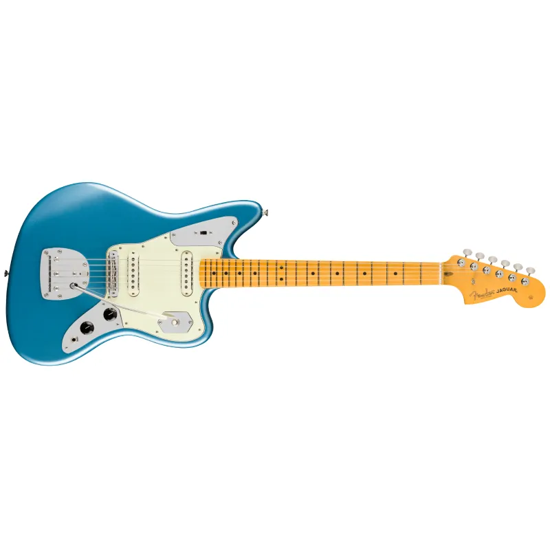 Fender American Professional Classic Jaguar®, Maple Fingerboard, Faded Lake Placid Blue Esclusivo