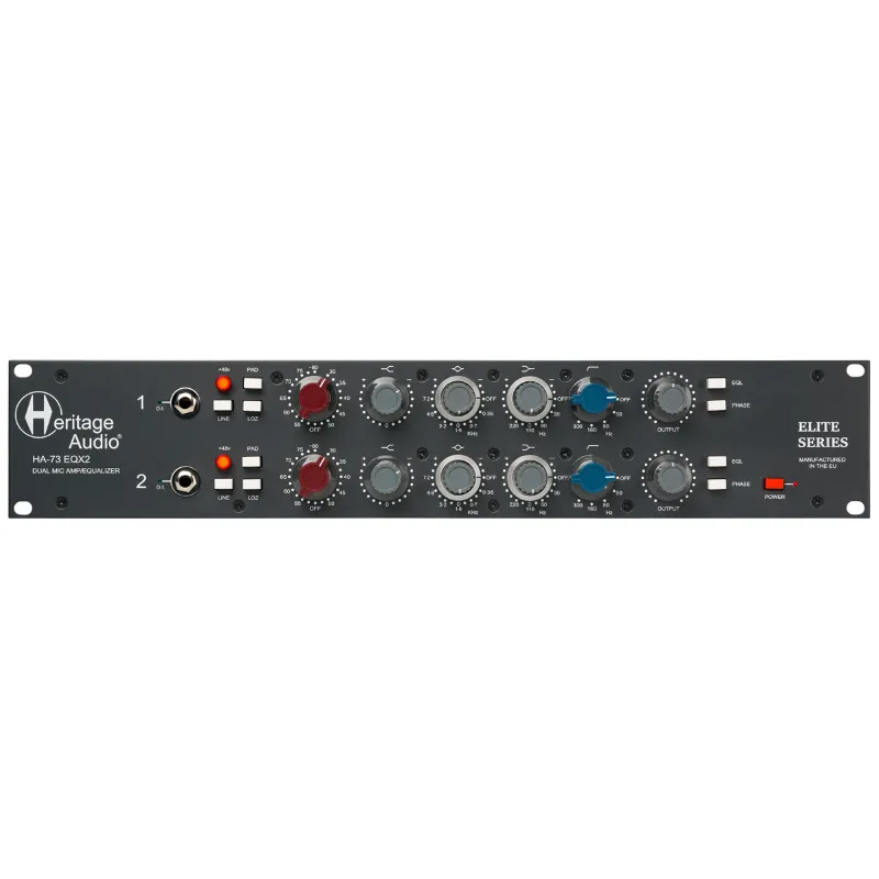 Heritage Audio HA73EQX2 Preamplificatore Microfonico 2 Canali con Equalizzatore 3 Bande Ordina Subito