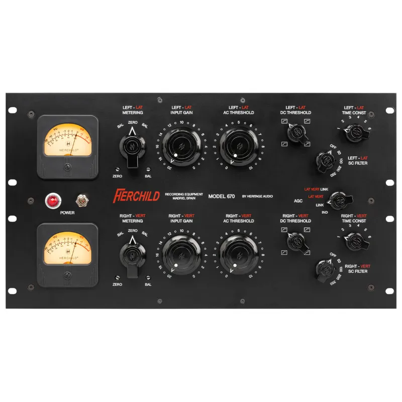 Heritage Audio HERCHILD MODEL 670 Dual-channel Tube Limiter Compressore Valvolare Doppio Canale Consegna Rapida