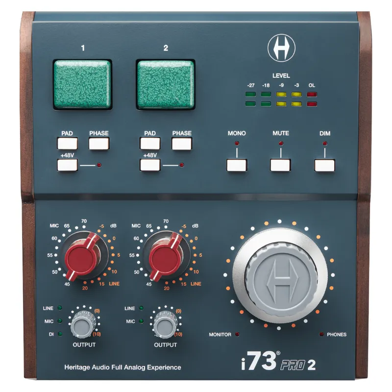 Heritage Audio i73 PRO 2 Interfaccia Audio USB 2 In 4 Out Professionale