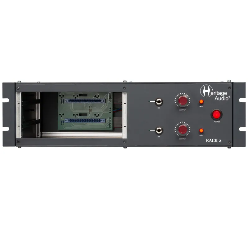 Must-Have Heritage Audio RACK2 Chassis er 2 Moduli Serie 80 con Alimentazione Phantom e 2 Input DI
