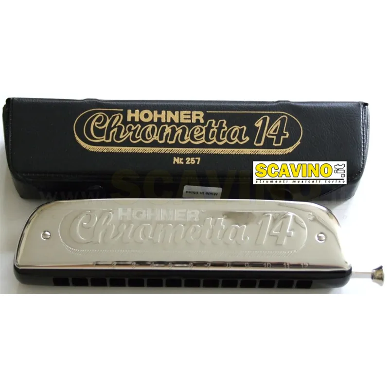 Ultime Pezzi HOHNER Chrometta 14 Fori 250/56 in Do Armonica Cromatica