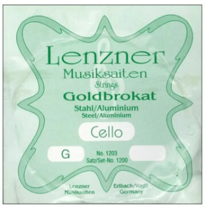 Lenzner Corda Sol Violoncello 4/4 Optima Goldbrokat Scelto Dai Clienti