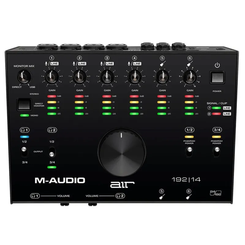 A Buon Prezzo M-Audio Air 192 14 Interfaccia Audio MIDI USB 8 In/4 Out con 4 Ingressi Microfonici