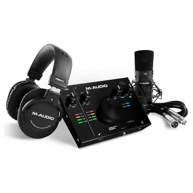 M-Audio Air 192 4 Vocal Studio Pro Pack Completo con Interfaccia Audio/MIDI Microfono e Cuffie Scelto Dai Clienti