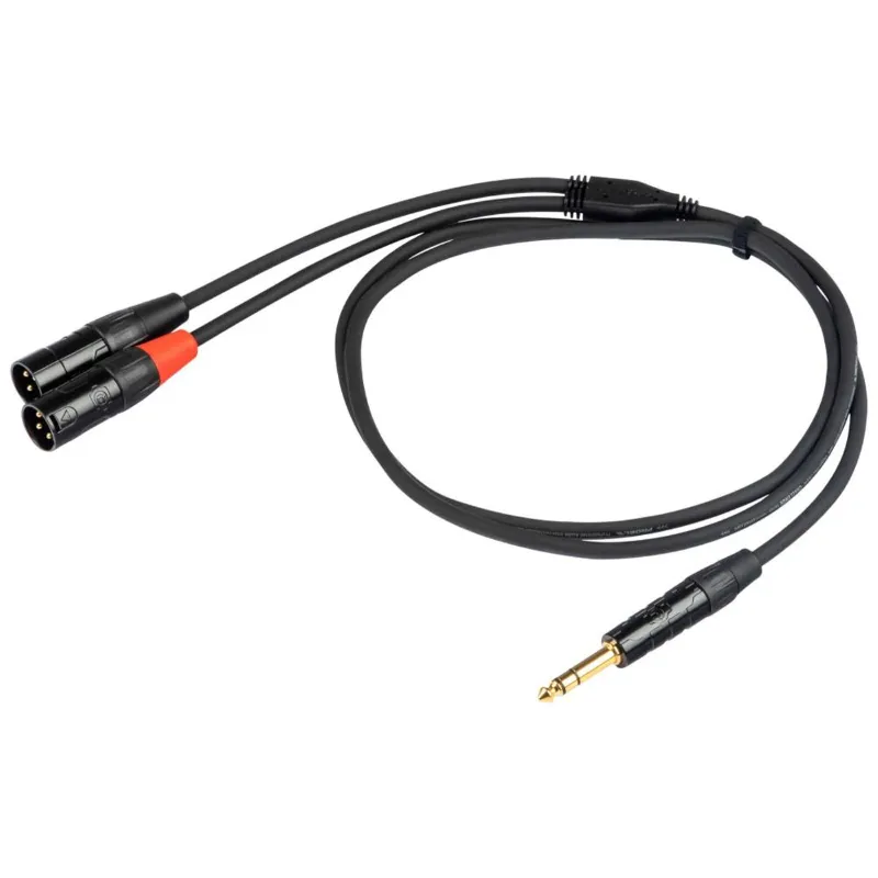 Offerta Lampo Proel CHLP325LU3 Cavo Jack Stereo - Doppio XLRM (3mt)
