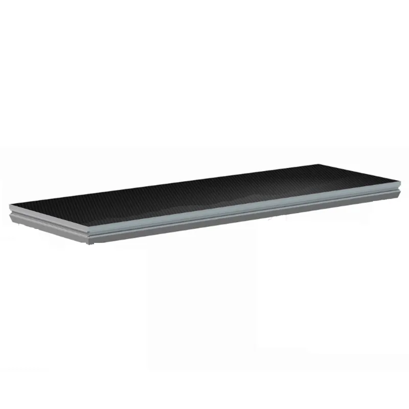 Ultimissimo Modello Proel MODH150X50 Pedana Modulare Struttura in Alluminio (150 x 50 x 9 cm - Legno Marrone)