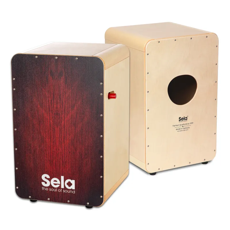 Sela SE-043 Cajon CaSela Pro Red Dragon Meccanismo Snare On/Off! Quantità Limitata