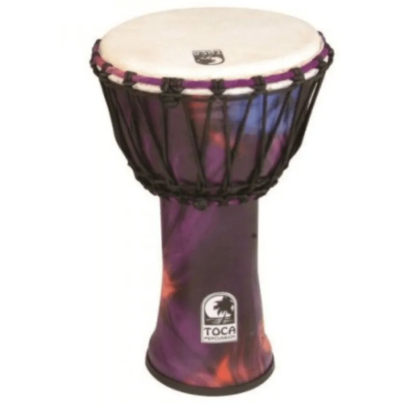 Consegna Rapida Toca SFDJ-12WP Djembe Freestyle Rope Tuned Viola