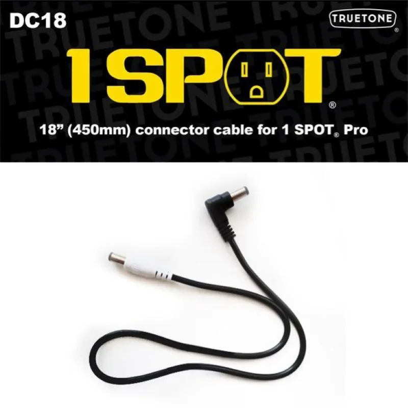 Truetone 1-Spot DC18 18" (450mm) Adattatore Connector Cable Reso Gratuito