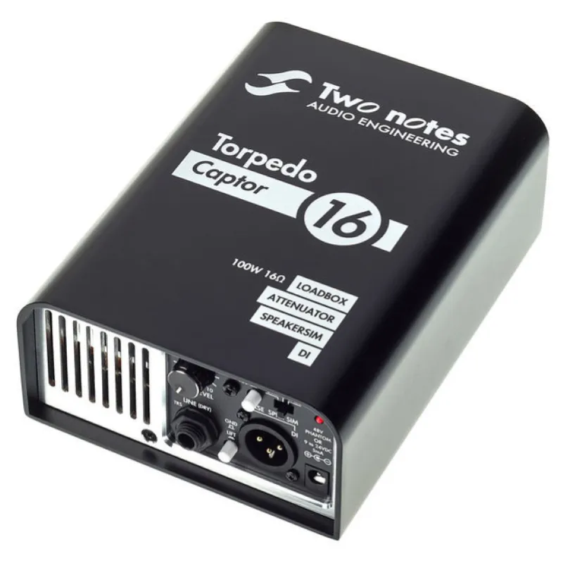 Novità Two Notes Torpedo Captor 16 Ohms Loadbox, attenuatore e simulatore di cassa analogico