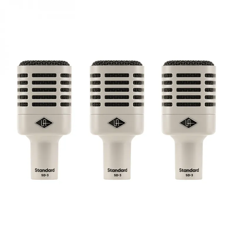Universal Audio SD3 3 Pack Kit di 3 Microfoni Dinamici Cardioide Spedizione Espresso