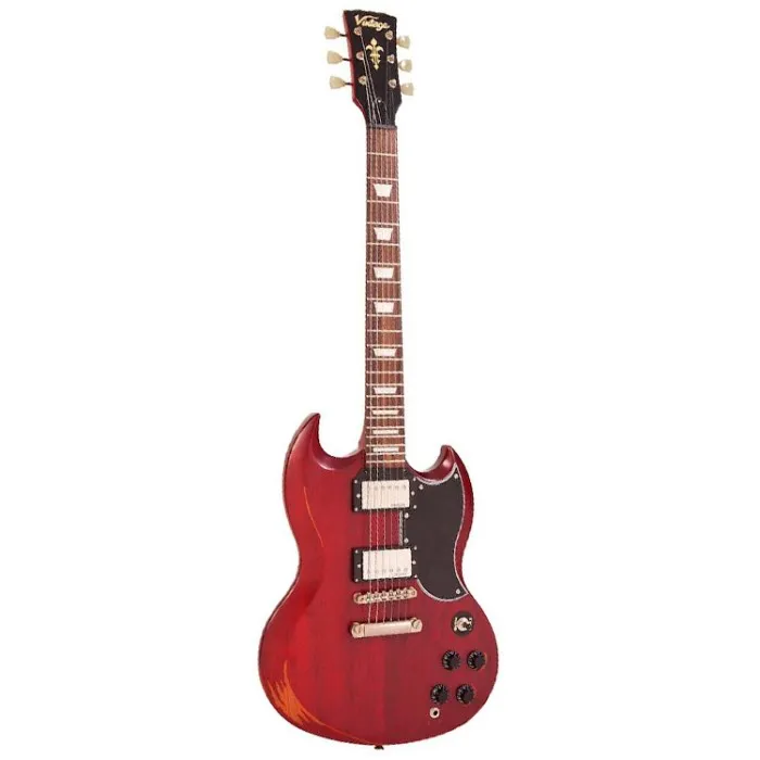 Promo Stagionale Vintage Electrics VS6 ICON Distressed Cherry Red Ex Demo < Lenzotti Strumenti Musicali
