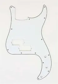 All Parts PG 0750-035 White 3-Ply Pickguard P-Bass < Lenzotti Strumenti Musicali Affare