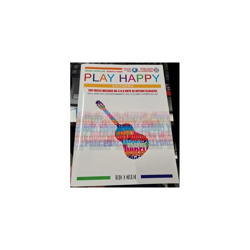 Play Happy Chitarra A.Cappellari R.Fabbri ER3065+CD Prezzo Conveniente