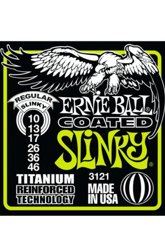 Must-Have 3121 RPS Coated Titanium Regular Slinky 10-46 Centro Chitarre