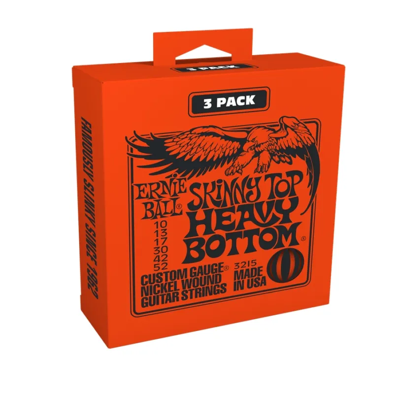 Novità 3215 Nickel Wound Skinny Top Heavy Bottom Slinky 10-52 - 3 Set Centro Chitarre